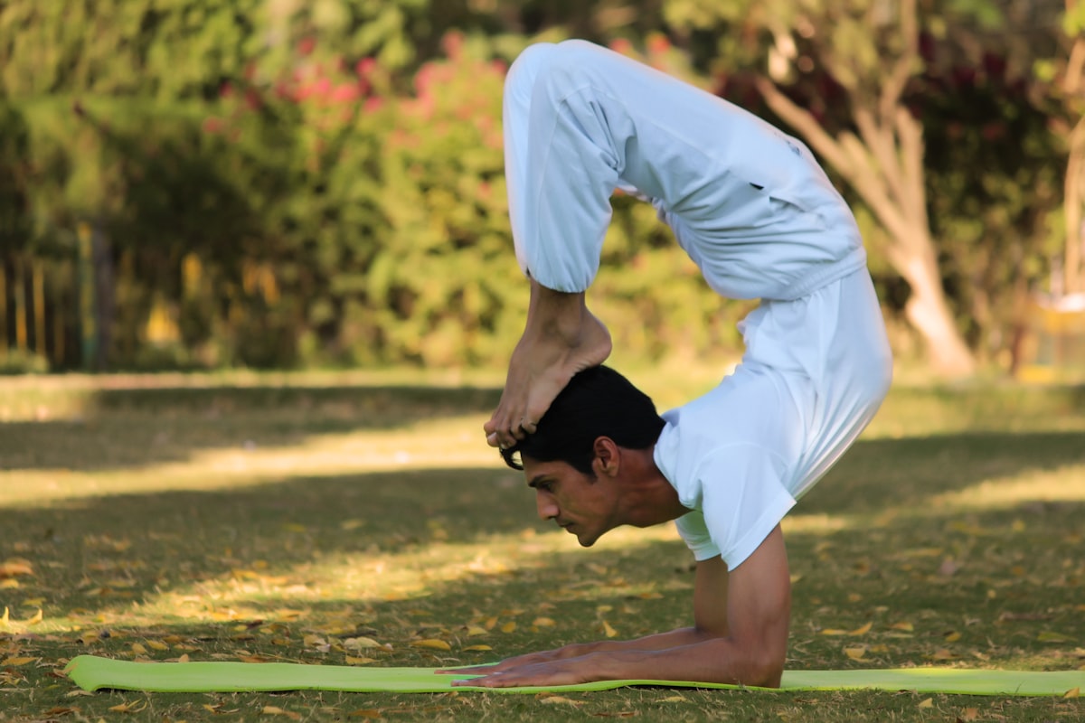 Forward fold hamstring stretch